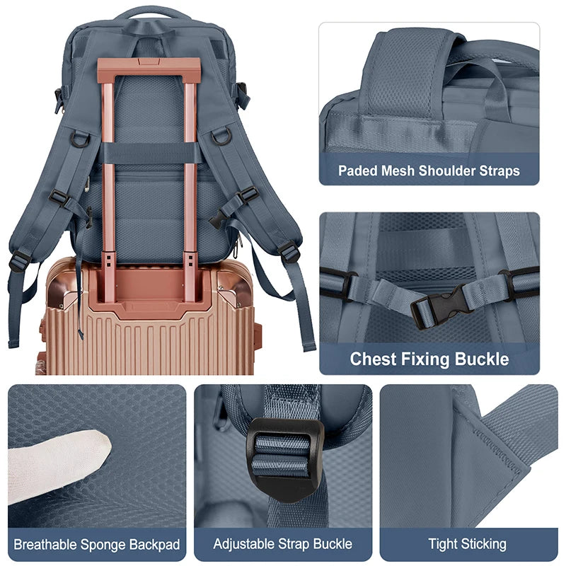 40LWaterproof Laptop Travel Backpack