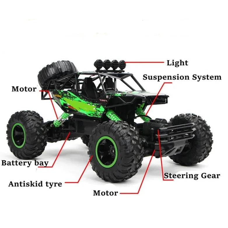 RC Car Buggy Off-Road Control with Led Lights