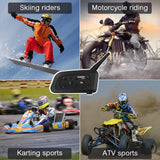 Motorcycle Intercom Bluetooth Waterproof Helmet Headset