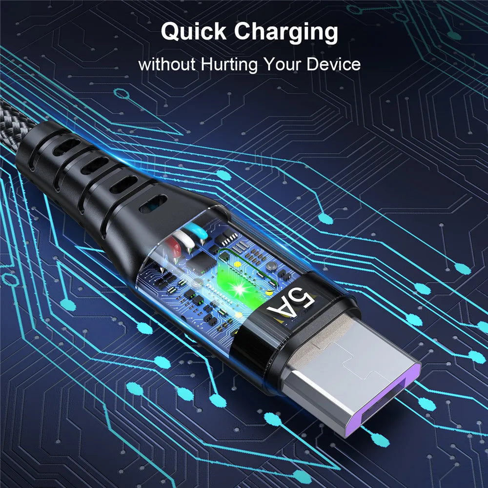 5A Micro USB Cable Fast Charging USB Wire Cord