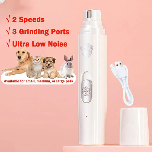 Dog and Cat Nail Grinder 2-Speed Rechargeable