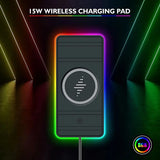 Fast Charging Station Non Slip Pad RGB Light for IPhone