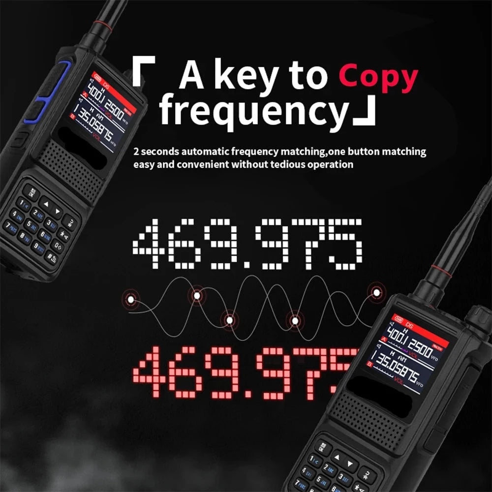 Ham Two Way Radio Station 256CH Air Band Walkie Talkie