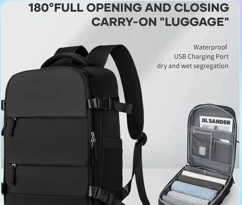 Men's Backpack USB Charging Waterproof