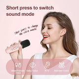 Mini Karaoke Machine Wireless Microphone Bluetooth for Kids