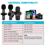 Wireless Mic Audio/Video Recording for iPhone/iPad/Android