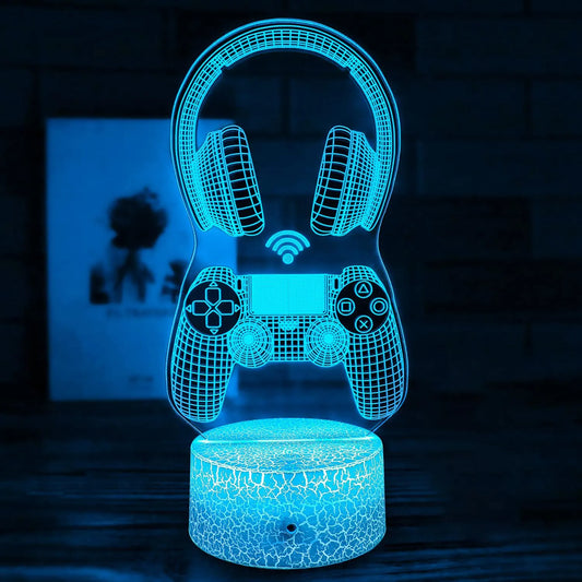 Gamepad Night Light 3D Illusion Lamp