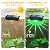 2pc LED Solar Waterproof Deck Lights