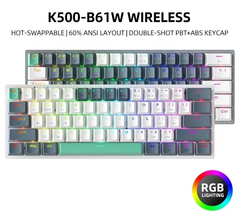 K500-B61W Wireless Mechanical Gaming Keyboard