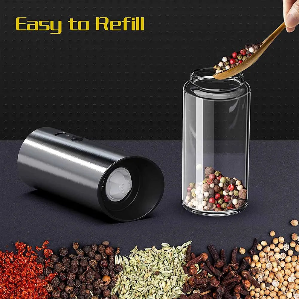 Electric Salt and Pepper Grinder Set USB