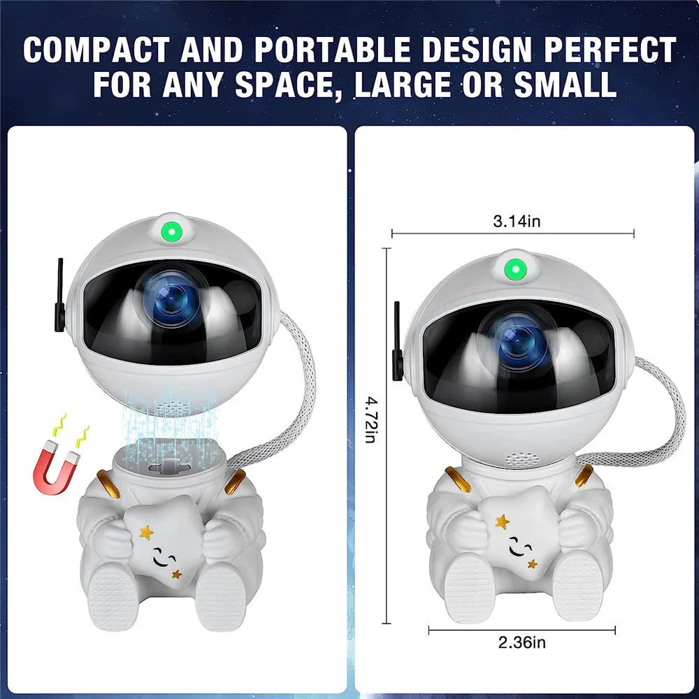 LED Astronaut Galaxy Night Light Star Projector