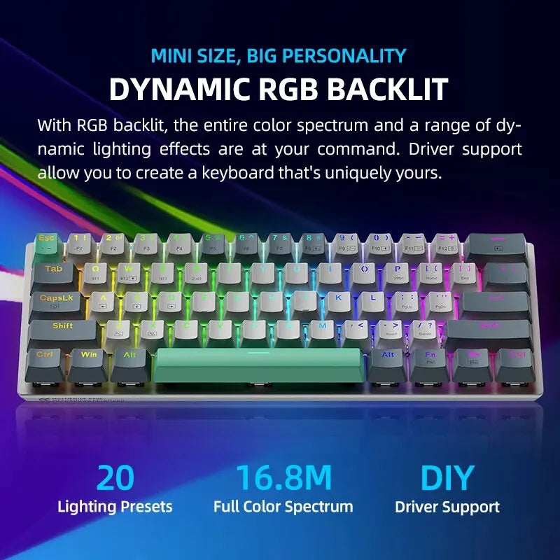 K500-B61W Wireless Mechanical Gaming Keyboard