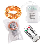 LED Waterproof Copper Wire String Fairy Lights with 8 Modes